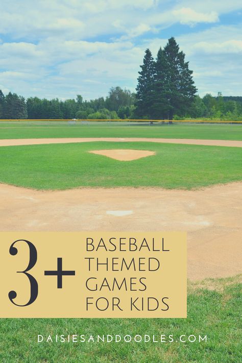 Baseball Toss Game, Baseball Bday Party Games, Baseball Theme Birthday Party Activities, Baseball Party Game Ideas, Softball Birthday Party Games, Softball Games For Parties, Baseball Birthday Activities, Baseball Team Building Activities, Baseball Birthday Games