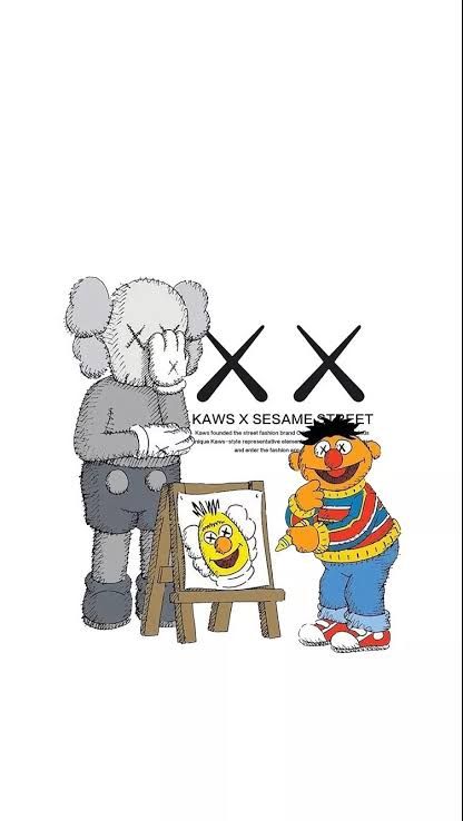 X Kaws Wallpaper, Kaws Painting, Kaws Iphone Wallpaper, Really Cool Wallpapers, Hypebeast Iphone Wallpaper, Kaws Wallpaper, Pretty Wallpaper Ipad, Album Artwork Cover Art, Anime Rapper