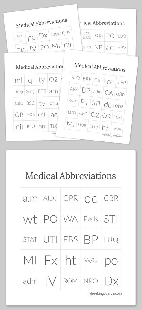 Medical Abbreviations Bingo. Classroom game for HCA's or nursing assistants. Medical Assistant Instructor Ideas, Medical Office Games, Nursing School Games, Teaching Medical Terminology, Medical Terminology Classroom Ideas, Teaching Medical Assisting, Medical Games Ideas, Pharmacy Week Activities, Pharmacy Week Games