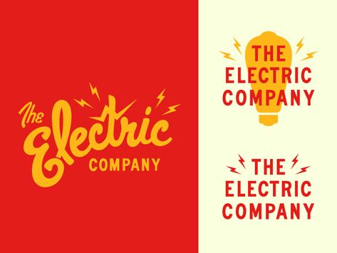 Tshirt Company Logo, Electric Branding, Electrical Logo, The Electric Company, Electrician Logo, Electric Logo, Logotype Branding, Company Identity, Friend Logo