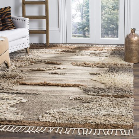 PRICES MAY VARY. 100% Wool The handmade construction adds durability to this rug, ensuring it will be a favorite for many years Each rug is handmade with premium, pure wool This modern rug will give your room an contemporary accent This rug measures 6' x 9' For over 100 years, Safavieh has been a trusted brand for uncompromised quality and unmatched style Pile height is 0.5 inches Eclectic Area Rug, Rustic Rugs, Brown Area Rugs, Rug Shapes, Abstract Rug, Knotted Rugs, Brown Rug, Cool Rugs, Online Home Decor Stores