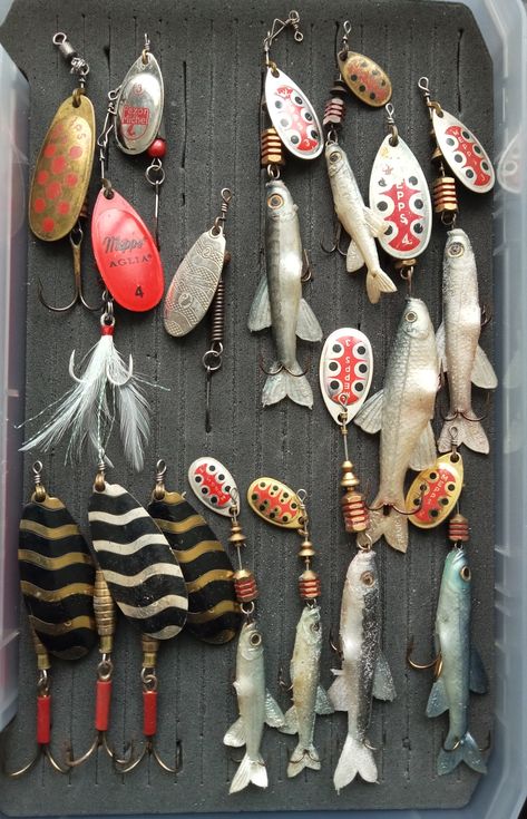 Vintage fishing decor