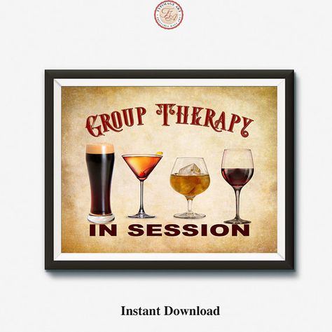 Retro Pub, Therapy Funny, Bar Quotes, Funny Drinking Quotes, Bar Room Decor, Design Café, Wine Wall Art, Arts And Crafts House, Horror Decor