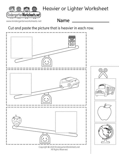 Heavier or Lighter Worksheet - Free Printable, Digital, & PDF Heavy And Light Worksheets Kindergarten, Heavy And Light Worksheet, Thanksgiving Worksheets Kindergarten, Measurement Kindergarten, Problem Solving Worksheet, Kindergarten Math Free, Kindergarten Math Worksheets Free, Measurement Worksheets, Kindergarten Phonics Worksheets