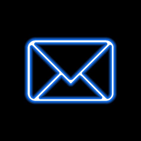 Neon Blue Mail Icon, Neon Blue Icons For Apps, Neon Blue App Icons, Blue Apps, Home Screen Widgets, Icon Changer, Black And Blue Wallpaper, Ipad Pro Wallpaper, Light App