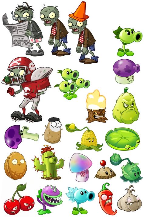 Plants Vs Zombies Printables Free, Plants Vs Zombies Plants, Topper Plantas Vs Zombies, Plant Vs Zombies Characters, Zombie Vs Plants, Pvz Zombie, Plants Vs Zombies Characters, Plants Vs Zombies Zombie, Plants Vs Zombies Drawing