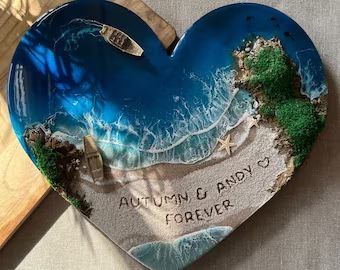 Rock Painting Ocean Theme, Miniature Beach Scene, Resin Beach Art, Resin Ocean Art, Resin Sea, Resin Beach, Waves Beach, Resin Wall Art, Sandy Shores