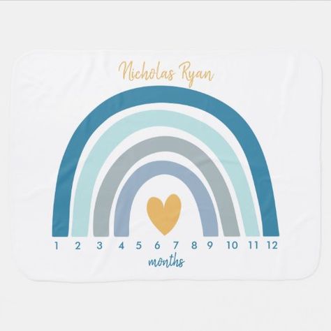 $36.40 | Boho Blue and Gold Boys Rainbow Baby Milestone Bab Baby Blanket #rainbow #rainbowbaby #rainbowmilestoneblanket #milestoneblanket #growthtracker #rainbowblanket #boho #rainbownewbornblanket #photopropblanket #boysmilestoneblanket Blue Boho Rainbow, Boho Baby Boy, Rainbow Boys, Neutral Rainbow, Rainbow Blanket, Baby Milestone Blanket, Newborn Blankets, Boho Blue, Soft Baby Blankets