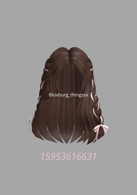 15953616631 This is a hair code for games in roblox. You can use the code in games like Bloxburg, Brookhaven, Berry Avenue,... Brown And Blonde Hair Berry Avenue Codes, Berry Avenue Bow Code, Roblox Berry Avenue Codes Hair Brown Curly, Bow Codes Bloxburg, Brown Bangs Codes For Berry Ave, Brown Roblox Hair, Bloxburg Skirt Codes, Berry Avenue Codes Hair Brown, Brown Hair Codes For Berry Ave