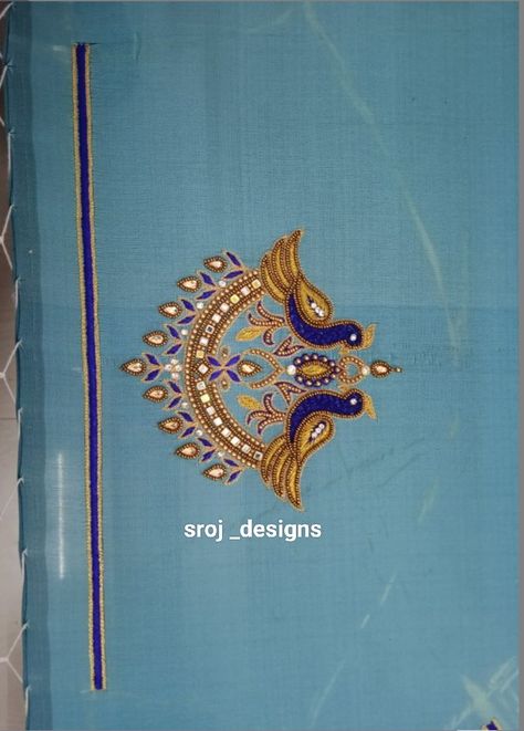 Aari Work Blouse Peacock Design, Simple Peacock Blouse Designs, Aari Work Peacock Designs, Peacock Aari Work Blouse, Peacock Embroidery Designs Blouse, Peacock Design Aari Work Blouse, Peacock Aari Work Designs, Peacock Aari Work, Peacock Blouse Designs