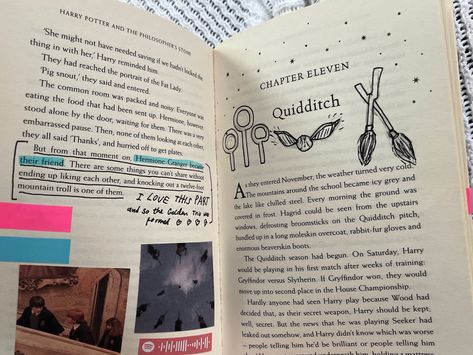 Harry Potter Books Annotated, Annotate Harry Potter, Harry Potter Book Annotation Aesthetic, Annotating Harry Potter Books, Harry Potter Annotation Key, Harry Potter Annotation, Annoting Book, Book Markings, Acotar Annotations