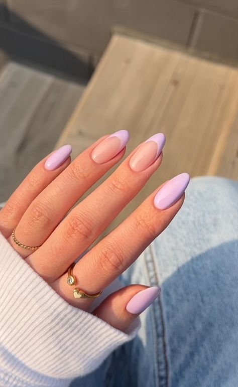 Simple Lavender Nails Acrylic, 2023 Nails, Purple Nail Designs, Lavender Nails, Aesthetic Nails, Summery Nails, Casual Nails, Short Acrylic Nails Designs, Beach Wallpaper