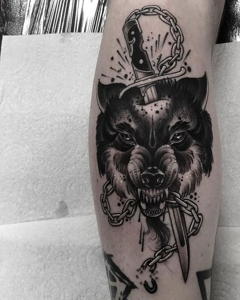 Aggressive Tattoo, Aggressive Dog, Wolf Tattoos, Wolf Tattoo, Dark Tattoo, Dog Tattoo, Skin Art, To Shine, Community Wall