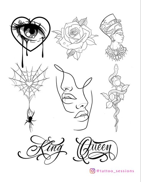 Tattoo flash sheet cool art design Tattoo Flash For Woman, Cool Tattoo Flash Sheet, Baddie Tattoo Flash Sheet, Small Flash Art Tattoos, Hood Flash Tattoo, Tattoo Flash For Beginners, Tattoo Stencils Flash Sheet, Flat Sheet Tattoos, 2023 Flash Tattoo