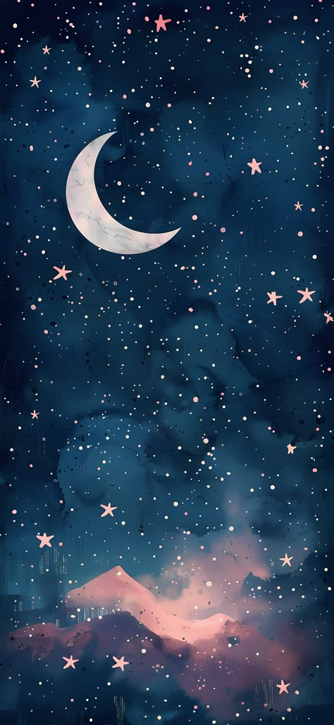 Cute Moon Background, Star Screen Wallpaper, Celestial Phone Backgrounds, Wallpaper For Call Backgrounds, Starry Wallpaper Iphone, Cute Simple Iphone Wallpapers, Crystals Wallpaper Iphone, Cute Stars Wallpaper, Iphone Wallpaper Girly Aesthetic