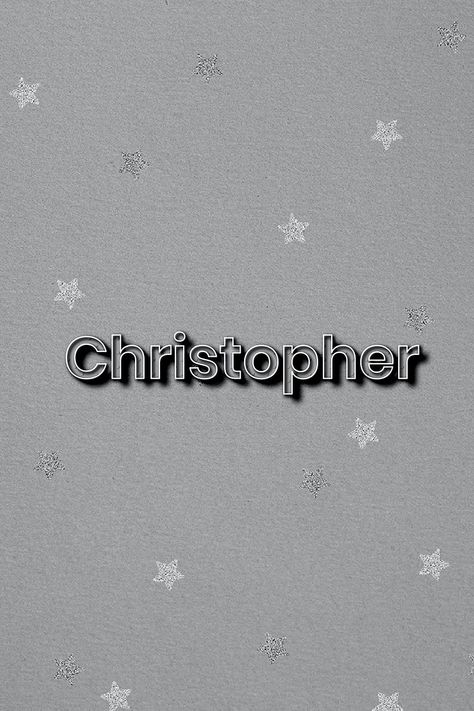 Christopher name polka dot lettering font typography | free image by rawpixel.com / Wit Christopher Name, Dot Lettering, Chris Name, Sophia Name, Font Typography, Cute Couple Wallpaper, Couple Wallpaper, Typography Fonts, Boy Names