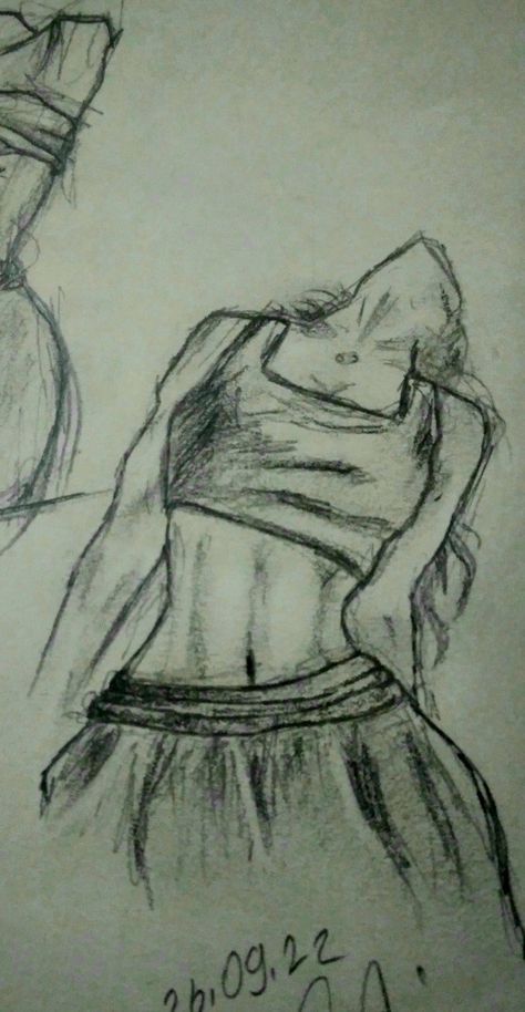 Back Of Women Drawing, Interesting Drawing Ideas Creative, Body Drawings Women, Women Body Sketch, Women Drawing Body Sketches, Neckline Drawing, Body Image Art, Seni Dan Kraf, Cool Pencil Drawings