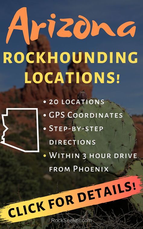 A great resource for finding Arizona rocks and minerals as well as gemstones in Arizona. Arizona rockhounding can be taken to a whole new level with these rockhounding maps. #rockhounding #rockcollecting #rocksandminerals Arizona Rockhounding, Arizona Rocks, Gem Hunt, Rock Tumbling, Geode Rocks, Rock Hunting, State Of Arizona, Arizona Travel, Fire Agate