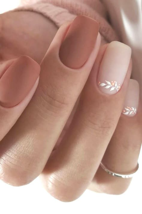 Engagement Nails, Wedding Nail Art Design, Beige Nails, Nail Art Wedding, Bride Nails, Bridal Nails, Classy Nails, Chic Nails, Nail Manicure