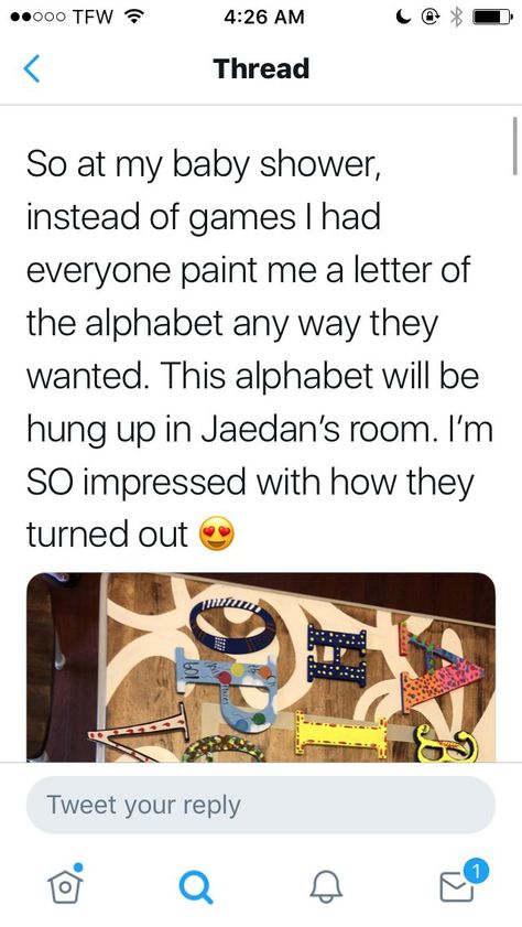 At a baby shower, instead of games have everyone paint a letter of the alphabet and hang it in your babys room Bebe Shower, Future Mommy, Shower Bebe, Future Mom, Baby Time, Everything Baby, Baby Shower Gender Reveal, Baby Life, Baby Hacks