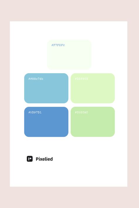 This fresh green and blue color palette combines soft pastels with vibrant hues, creating a refreshing and tranquil atmosphere. Ideal for designs that seek to evoke nature's serenity and calmness, this palette is perfect for branding, web design, and illustrations. Blue Pastel Color Palette, Blue And Green Colour Palette, Green And Blue Color Palette, Color Scheme Generator, Color Generator, Green Branding, Calm Color Palette, Green Color Combinations, Blue Color Combinations
