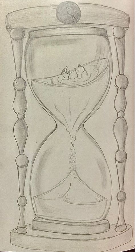 #sketch#sketchbook#aesthetic#pencilsketch#art#hourglass#sketches#sketchbookart#creative#simple#easy#cute#drawings#pencildrawings Hour Glass Painting Easy, Impressive Things To Draw, Easy Rough Sketches, Surreal Room Drawing, Deep Draw With Meaning, Drawings With A Meaning, Hour Glass Drawing Easy, Hard Sketches Pencil, Drawing Ideas For Project