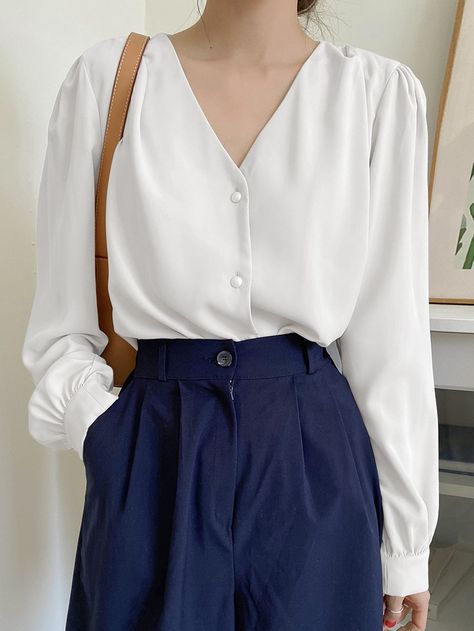 [PaidLink] 83 Most Saved Fashion Tops Blouse Simple Tips and Tricks You Need To Know 2023 #fashiontopsblousesimple Blouse Simple, Bishop Sleeve Blouse, Ivy League Style, Fashion Tops Blouse, Tops Blouse, Bishop Sleeve, Women Blouses, Blouse Styles, Modest Outfits