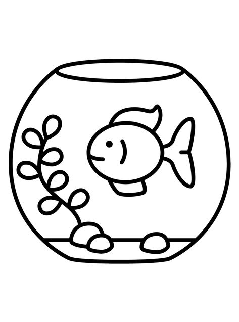 Aquarium - Lol Coloring Pages Aquarium Drawing, Lol Coloring Pages, Lol Coloring, Fish Color, Fish Coloring, Fish Coloring Page, Golden Fish, Color Pages, Coloring Book Pages