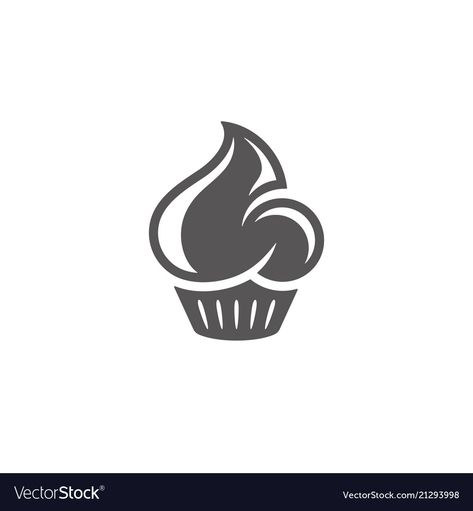 Bakery Vector Illustrations, Graphic Silhouette, Logo Reference, Ice Cream Logo, Cake Icon, Cupcake Vector, Cupcake Logo, Cake Vector, Baking Recipe