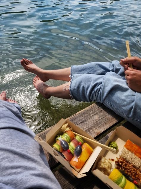 #river #picnic #sushi #chill River Picnic, The River, Vision Board, Fashion Photography, Photography