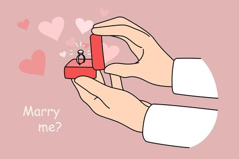 Do You Marry Me, Flat Vector Illustration, Cartoon Photo, Png Text, Flat Vector, Marriage Proposals, A Guy Who, Love Gif, Marry Me