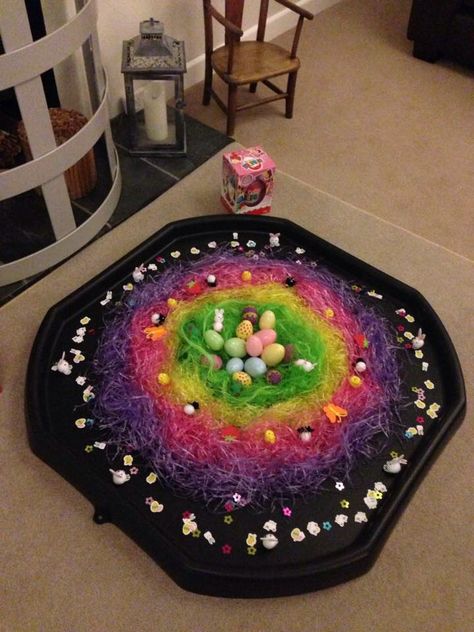 Easter tuff tray Easter Tuff Tray, Tuff Tray Ideas Toddlers, Easter Play, Christmas Activities For Toddlers, Preschool Christmas Activities, Tuff Spot, Easter Arts And Crafts, Nursery Activities, Teachers Corner