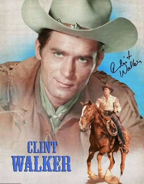 Cheyenne Tv Show, Famous Cowboys, Clint Walker Actor, Cheyenne Bodie, Old Western Actors, Old Western Movies, Western Men, Stars D'hollywood, Clint Walker