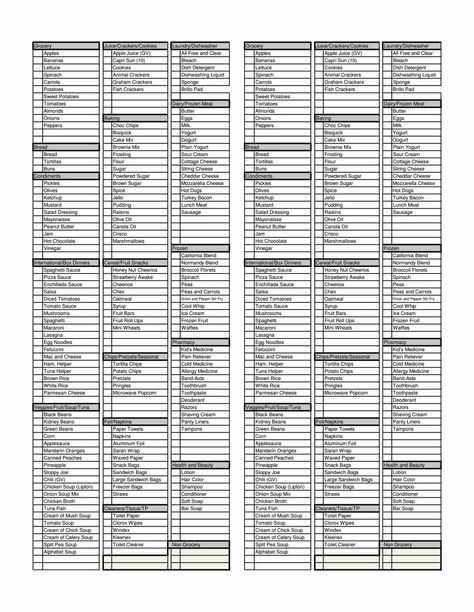 Grocery Lists Template, Spice List Printable, Master Grocery List Printable Free, Walmart Grocery List, Master Grocery List Printable, Free Printable Grocery List Templates, Walmart Shopping List, Grocery Store List, Grocery Shopping List Template