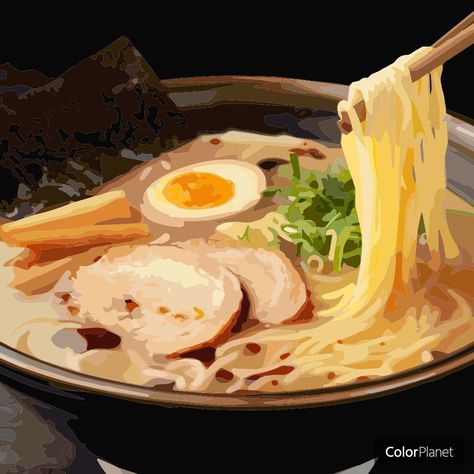 Ramen Pictures, Food Art Painting, Food Illustration Art, Cute Food Drawings, Food Painting, Food Stickers, Food Drawing, Desert Recipes, Art References