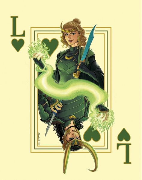 Cherry Garcia, Playing Card, Loki, A Man, Cherry, Marvel, Green, Instagram