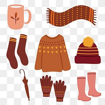 Autumn Clothes Drawing, Sweater Drawing, Clothes Stickers, Fall Drawings, Cute Autumn, Sticker Png, Autumn Illustration, Funny Iphone Wallpaper, Happy Birthday Quotes For Friends