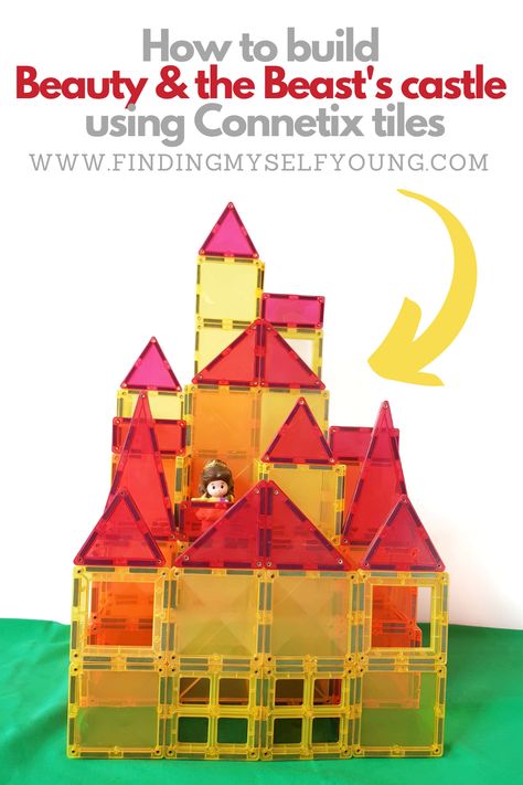 Ever wanted to recreate your favourite Disney castle? Well now you can make replicas using Connetix magnetic tiles. Simply follow the instructions at Finding Myself Young. Magnetic Building Tiles Ideas, Manga Tiles Ideas, Magna Tile Castle, Magnetic Tiles Ideas Easy, Magnet Tiles Building Ideas Easy, Magnatiles Castle, Connetix Ideas, Magnetic Building Toys, Magnet Tiles