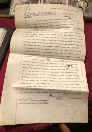 While using fasteners such as paper clips are great ways to make sure papers stay grouped together, for the long-term preservation of documents it is better to remove these fasteners, like the paper clip shown in this legal document from 1935. Instead, this document should be housed in a file folder along with any related documents, along with any descriptive information written in pencil on the folder tab. Courtesy of author. House Documents Paper, House Documents, Classified Documents Aesthetic, Will Documents, How Long To Keep Documents, List Of Important Documents To Keep, Gold Document Papers, Important Documents From Us History, English Writing Practice