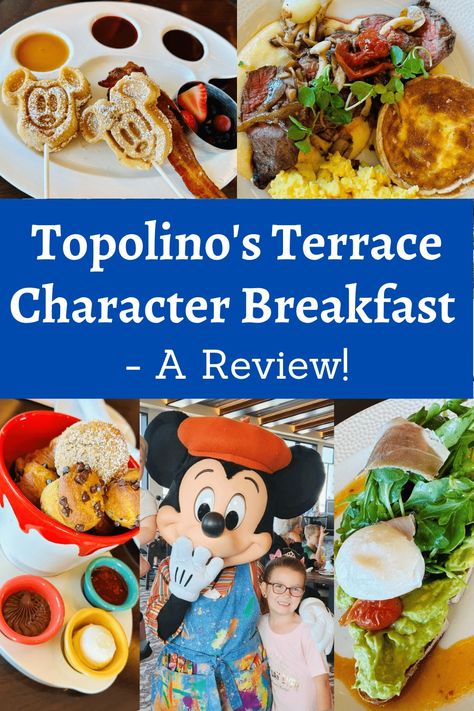 Topolino's Terrace Character Breakfast Topolinos Terrace Disney Breakfast, Topolinos Terrace Disney, Disney Breakfast, Character Dining, Disney Vacation Planning, Table Service, French Restaurants, Vacation Planning, Restaurant Offers