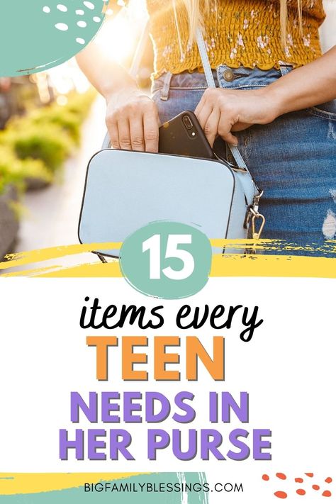 Purses For Teens, Mom Purse Essentials, Purse Essentials List, Purses For Teenagers, Family Blessings, School Purse, Purse For Teens, Mom Purses, Popular Purses