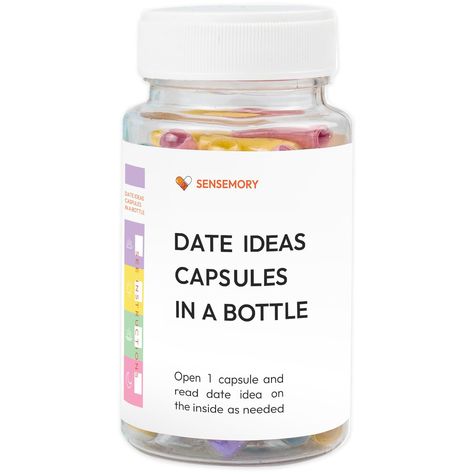 PRICES MAY VARY. FUNNY ADVENTURE TOGETHER: Strengthen your bond with your partner and create lasting memories with our 50+ date night ideas capsules in a bottle. These 'better together' ideas will transform your evening into something truly special." 50 PRE-WRITTEN DATE IDEAS CAPSULES: In a departure from typical couples games and date decks, our unique couples' date night suggestions are contained within transparent capsules, securely nestled inside a bottle. Simply pop open one capsule and dis🌐#LoveStory #RomanticEncounters #HeartfeltConnections #DateNightIdeas #SoulmateSearch #FlirtyFridays #CandlelitDinners #StarryEyedMoments #LoveQuotes #DreamyDates #WhisperedPromises #AmourAdventures Husband Date Ideas, Couples Gift Ideas, Couples Games, Registry Wedding, Married Couple Gifts, Unique Bridal Shower Gifts, Date Night Gifts, Couple Activities, Long Distance Relationship Gifts