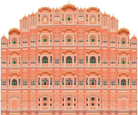 Hawa Mahal Illustration, Jaipur Illustration, Hawa Mahal Jaipur, Hawa Mahal, Cityscape Photos, Logo Banners, Jaipur India, Nature Backgrounds, Heart With Arrow