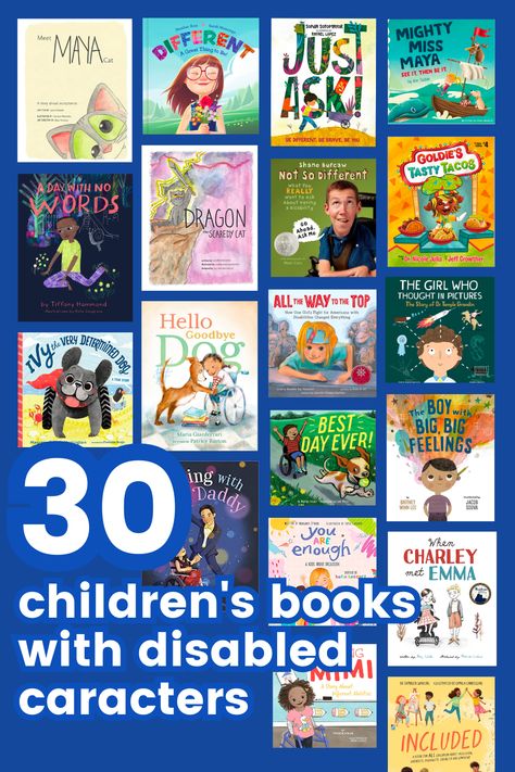 30 children's books with disabled main characters Kids With Disabilities, Thinking In Pictures, The Best Books, Book Week, School Age, Grown Ups, Best Books, How To Gain Confidence, Kids' Book