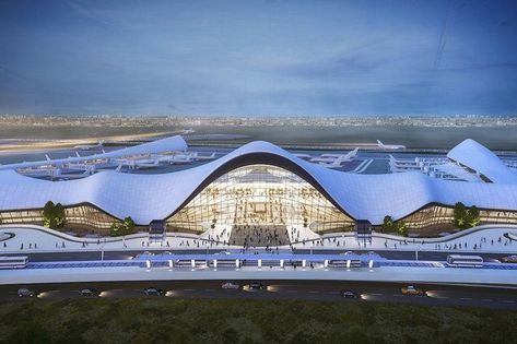 Laguardia Airport, Airport Terminal, Airport Design, Airports Terminal, Santiago Calatrava, Architecture Design Concept, Organic Architecture, Futuristic City, Bus Station