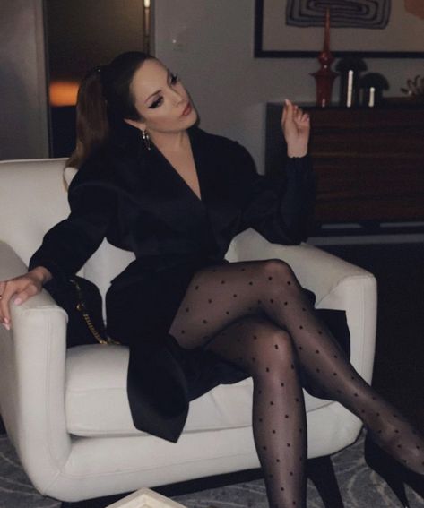 Night Luxe Aesthetic Outfit, Savage Lines, Night Luxe Aesthetic, Night Luxe, Luxe Aesthetic, Fallon Carrington, Liz Gillies, Elizabeth Gillies, Stockings