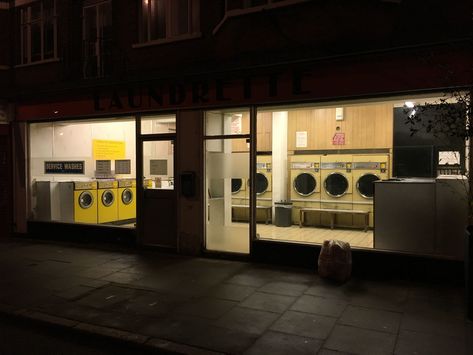 Laundromat At Night, Laundromat Aesthetic, Liminal Photography, Laundry Aesthetic, Render Reference, Alberto Mielgo, Nuclear Apocalypse, Laundy Room, Underground Club