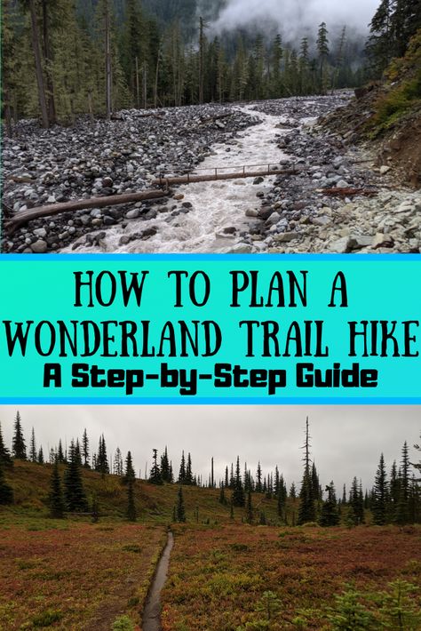 Planning a Wonderland Trail hike can seem overwhelming at first. You must consider permits, the weather, trail conditions, campsites, your route, transportation, gear, food, and more. This guide is designed to give you an overview of what to expect and an outline to follow to plan a Wonderland Trail hike. I also include some tips and advice to help make your hike a bit smoother and safer.   #Hike #WonderlandTrail #MountRainier #MtRainier #Backpacking #Hiking Backpacker #NationalPark #Thruhike Wonderland Trail Mt Rainier, Hiking Washington, Wonderland Trail, Washington State Travel, Backpacking Trips, West Coast Trail, Hiking Trips, Hiking Adventures, Utah Hikes