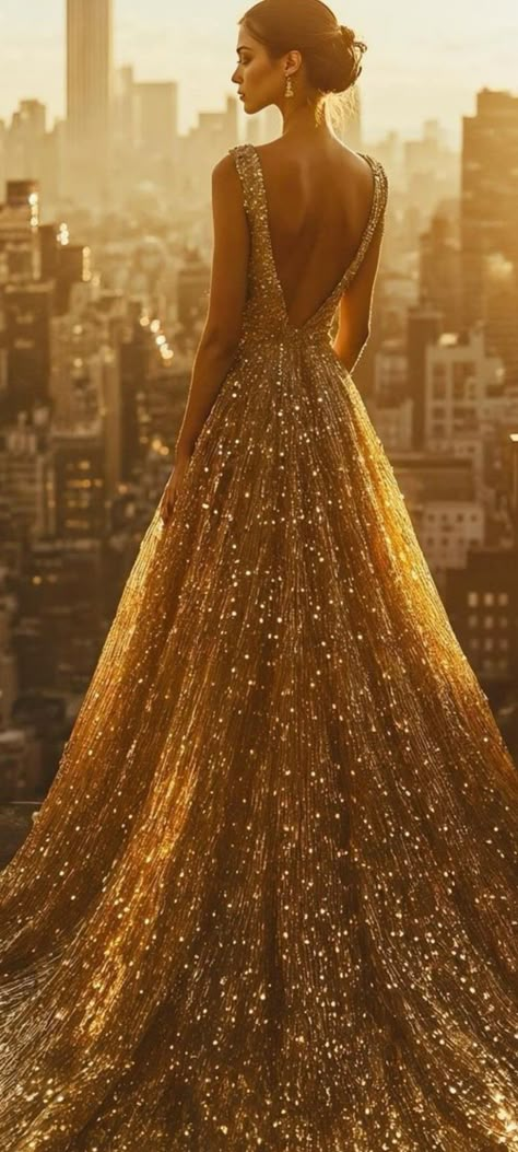 Gold Prom Dress Ballgown, Gold Gowns Elegant Classy, Golden Ball Gown, Gold Ballgown, Gold Evening Gown, Gold Ball Gown, Gold Wedding Gowns, Pastel Dresses, Classy People