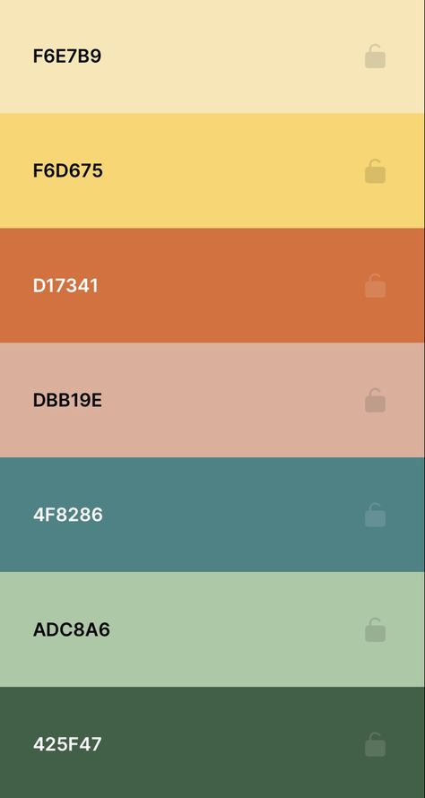 Granola Color Palette, Summer Pallete Color, Vintage Color Palette Retro, Google Calendar Color Scheme, Terracotta Colour Palette, Sunrise Color Palette, Classroom Color Scheme, Color Palette Hex Codes, Retro Color Scheme